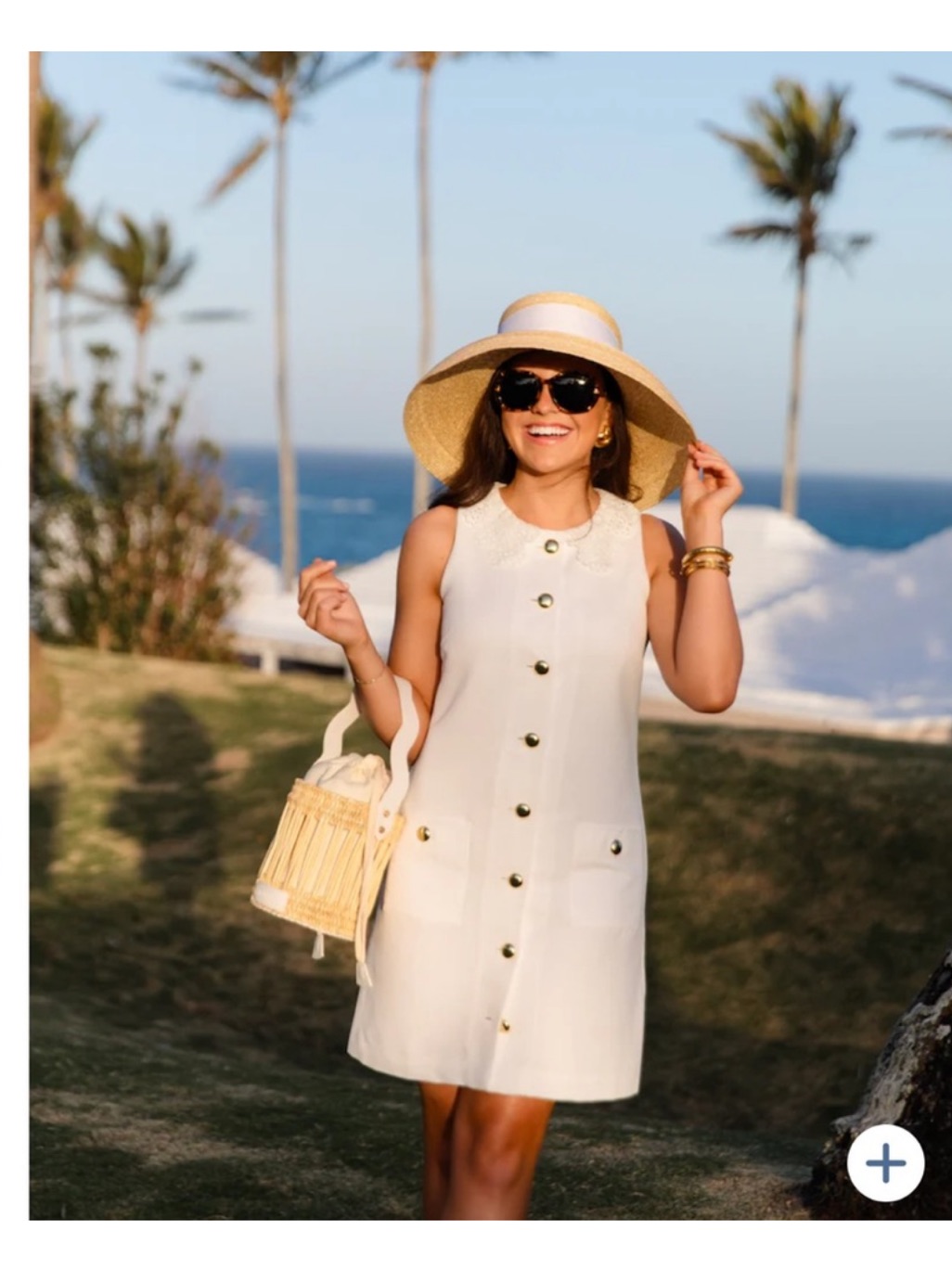 Nwt Sail To Sable Grace Sleeveless Button Front Shift Dress